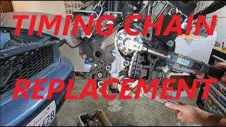 40 V6 Timing Chains Guides and Tensioner Replacement  2006 Mustang for 24 Hours of Lemons Pt 7 [upl. by Dercy]