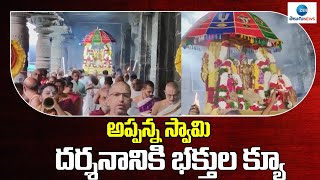 Simhachalam  అప్పన్న నిజరూప విగ్రహాన్ని వీడియో తీసిన భక్తుడు  TV9 [upl. by Eugaet]