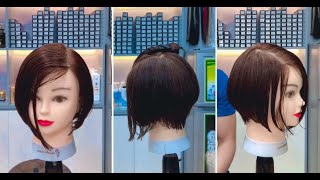 How to cut Short Bob Haircut with Garaduation Full Tutorial  Layered amp Graduated Bob Cut [upl. by Akived948]