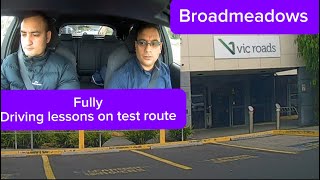 Broadmeadows VicRoads Melbourne  fully driving lessons on test route [upl. by Notyalc860]