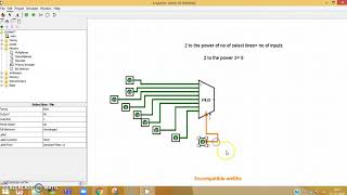 81 Multiplexer Implementation using Logisim [upl. by Lamiv840]