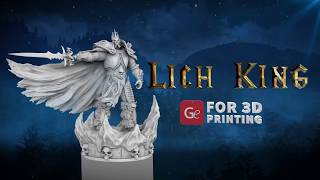 Lich King 3D Printing Model Kit  Presentation by Gambody [upl. by Rokach752]