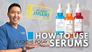 Dermatologist Explains How to Use La RochePosay Serums in your AntiAging Skincare Routine [upl. by O'Dell997]