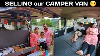 Selling our CAMPER VAN  Most affordable Budget Camper van Build in India  Maruti EECO [upl. by Agace132]