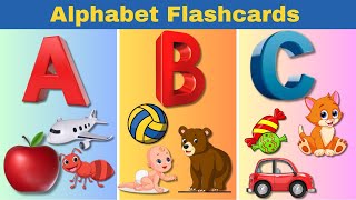 Alphabet Flash Cards  Alphabet letter With Sounds  Elf Kids Videos [upl. by Brass]