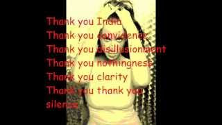 THANK YOU  Alanis Morissette Lyricswmv HQ [upl. by Ahsot]