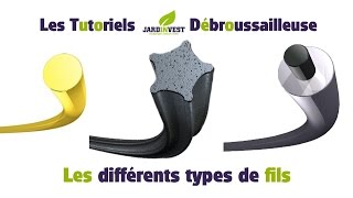 Tutoriel Débroussailleuse n°2  Les différents types de fils de debroussailleuses et rotofils [upl. by Atirabrab]