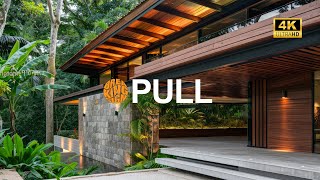 Wooden Homestay Design Modern Nature House Tour with Relaxation Garden Space [upl. by Sweet906]