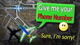 Southwest Pilot asks for Tower Phone Number after Go around [upl. by Canty82]