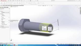 Solidworks Whitworth Cıvata Çizimi [upl. by Metts]