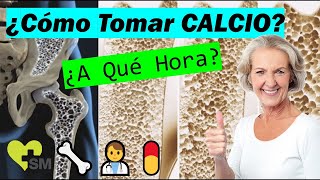 ¿A qué HORA se debe tomar el CALCIO ⏰ Diferencias entre Carbonato y Citrato de Calcio [upl. by Arlie]