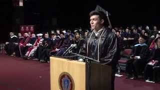 2014 Senior Celebration Student Speaker  Derek Monson [upl. by Bohi]