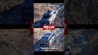 Ford F150 Raptor vs Toyota Tundra  Offroad rocky hill climb comparison offroad fordraptor tundra [upl. by Ydarg]