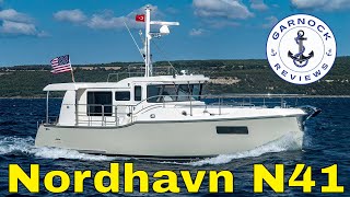 Nordhavn N41 Trawler Yacht Review  2021 Ft Lauderdale International Boat Show [upl. by Cher]