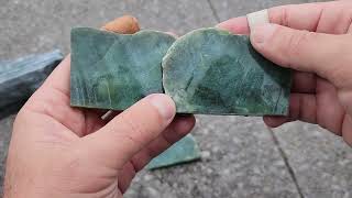 Beauty of Freshly Cut Pounamu [upl. by Atal]