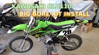 How To Install Big Bore Kit KLX110  Part 2 [upl. by Arabrab]