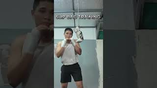 Slip bag training shorts boxing boxingworkout cusdamato muaythai boxer [upl. by Aikkan]