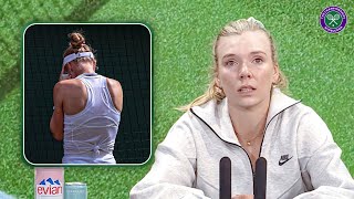 Holding back the tears 😢  Katie Boulter  Second round Press Conference  Wimbledon 2024 [upl. by Debo]