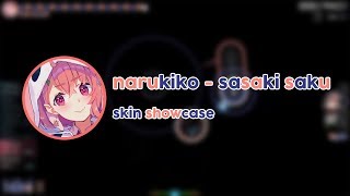 osu Skin Showcase  Narukiko  Sasaki Saku 笹木咲 [upl. by Katushka]