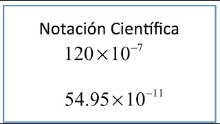 Notacion Cientifica escritura de numeros correctamente exponentes negativos [upl. by Nas]