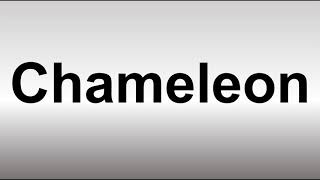 How to Pronounce Chameleon [upl. by Bunker]