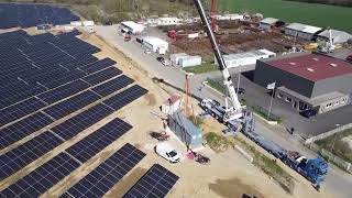 Fin de chantier pour la centrale photovoltaïque EnR Juine et Renarde à Etrechy [upl. by Macdonell]