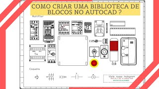 Como criar uma biblioteca de blocos no AutoCad [upl. by Shamma]