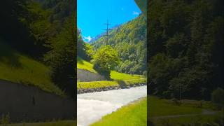 Switzerland 🇨🇭🔥🔥🔥❤️❤️❤️switzerland travelvlog travel europe train mountains nature [upl. by Enilada]