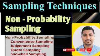 NONPROBABILITY SAMPLING IN BENGALI SAMPLING TECHNIQUES  TYPES OF NONPROBABILITY SAMPLING [upl. by Oivlis280]