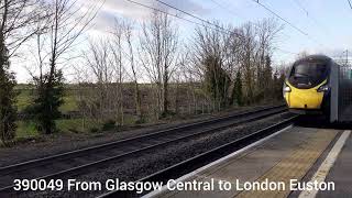 Trains at Penkridge Railway station Staffordshire 060322 WCML [upl. by Hgielhsa]