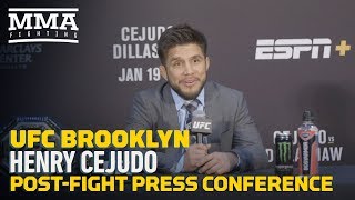 UFC Brooklyn Henry Cejudo PostFight Press Conference  MMA Fighting [upl. by Drofdarb304]