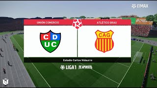 Union Comercio vs Atletico Grau ● Clausura Liga 1 2024  Pes 2021 [upl. by Mollee]