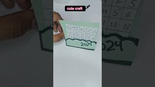 Subscribe please 🥺 Make a paper calendar youtubeshort easy art [upl. by Rosati]