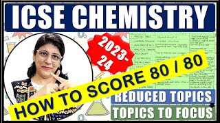 CHEMISTRY CHAPTER WISE REDUCED TOPICS amp TOPICS TO FOCUS  ICSE BOARD CLASS 10 2024 [upl. by Rhpotsirhc]