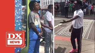 Lil Uzi Pulls Up And Swings On Rich The Kid In A Philadelphia Starbucks [upl. by Naltiac]