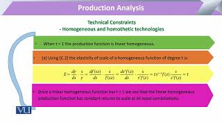 Homogeneous amp Homothetic Technologies  Microeconomic Analysis  ECO614Topic127 [upl. by Collete]