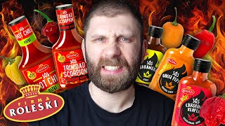 Jak OSTRE są sosy ROLESKI  Test Habanero Ghost Pepper amp Carolina Reaper [upl. by Eurd]