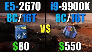 Intel Xeon E5 2670 vs i9 9900K [upl. by Knutson]