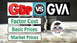 GDP vs GVA  What is the difference bw Factor Cost Basic Prices and Market Prices in Hindi  VeeR [upl. by Samau244]