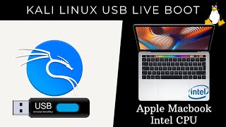 How to Boot Kali Linux Live USB on ANY Intel MacBook [upl. by Saxet]