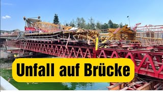 Der UnglücksKran liegt umgestürzt auf einer Baustelle an der Bleilochtalsperre  Thüringen [upl. by Latsyrk162]