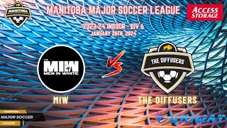 January 28th WSF Div 6 MIW vs The Diffusers [upl. by Ahsimek550]