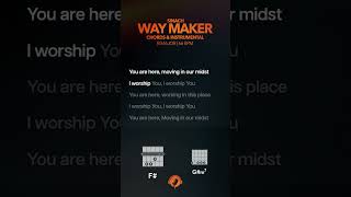 Sinach – Way Maker Chords and Instrumental [upl. by Felten]