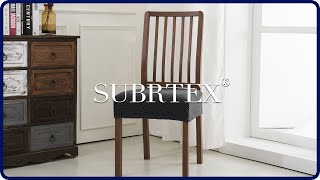 How to install Stretch Dining Room Chair Seat Covers by Subrtex [upl. by Eisen]