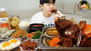 ASMR MUKBANG 집밥 직접 만든 된장찌개 대왕 전복 소갈비찜 잡채 먹방 amp 레시피 Galbijjim Korean Home Meal EATING REAL SOUND [upl. by Nuncia998]