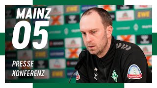 Pressekonferenz mit Ole Werner amp Clemens Fritz vor Mainz 05  1FSV Mainz 05  SV Werder Bremen [upl. by Jarrell]