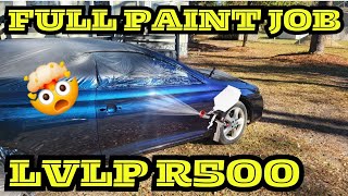 NEW Hybrid Color Shift Flake COMPLETE PAINT JOB SprayIT LVLP R500 Spray Gun Toyota [upl. by Zeitler518]