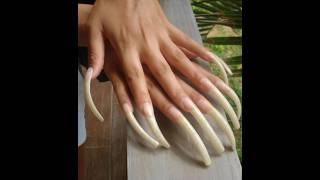 long nails Crazy Nail Art Another Level crazy nailartdesigns shortfeeds shorts short [upl. by Safire425]