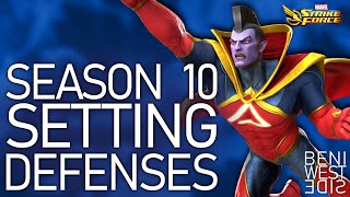 COSMIC CRUCIBLE SEASON 10  Setting Defenses  Marvel Strike Force [upl. by Lodhia85]