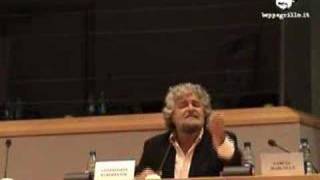 Beppe Grillo al Parlamento Europeo completo [upl. by Auston]